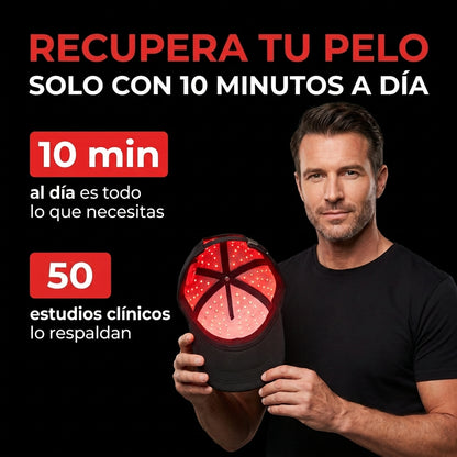 AuraHair | Gorro de Luz Roja para Recuperar tu Cabello